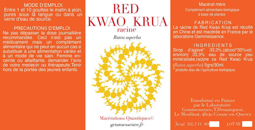 Butea superba, Red Kwao Krua  (racine)